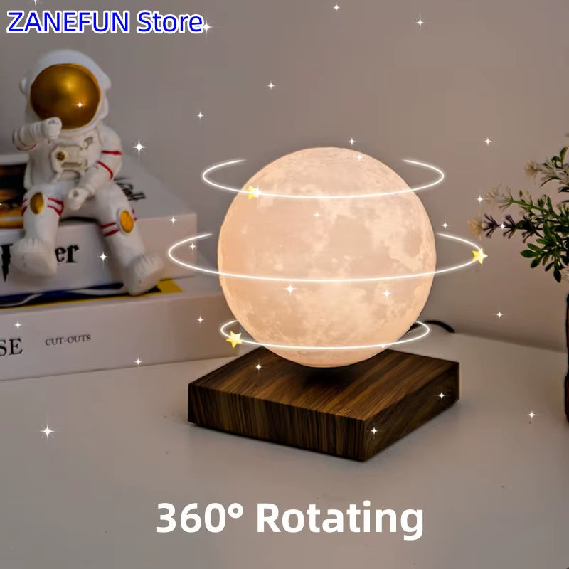 3D Printed Magnetic Levitating Moon Lamp Globe Creative Office Home Decoration Unique Gifts