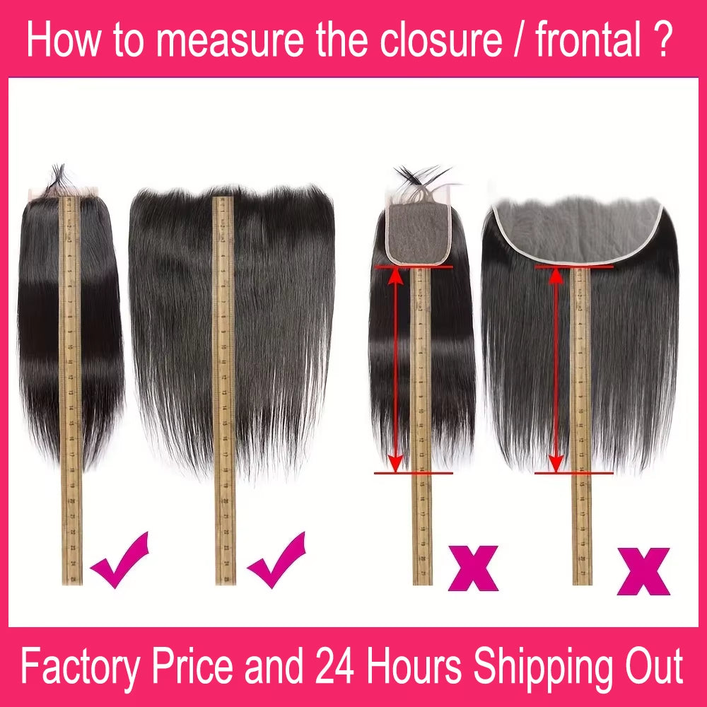 Transparent Lace Closure Pre Plucked 100% Brazilian Human Hair 4X4 13X4 Swiss Lace Closures Frontals Only for Black Women Sale