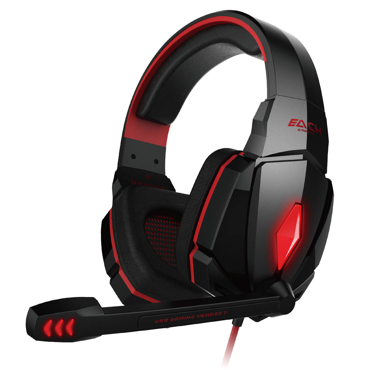 Head-Mounted Gaming Computer Gaming Headset Anti-Noise Band Microphone